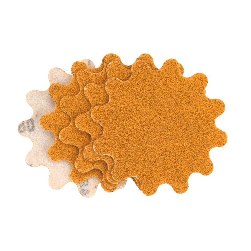 New Wave Hi-Per Gold Hook and Loop Sanding Disc - 10 Pack - Diameter:2" - Grit:220 Grit